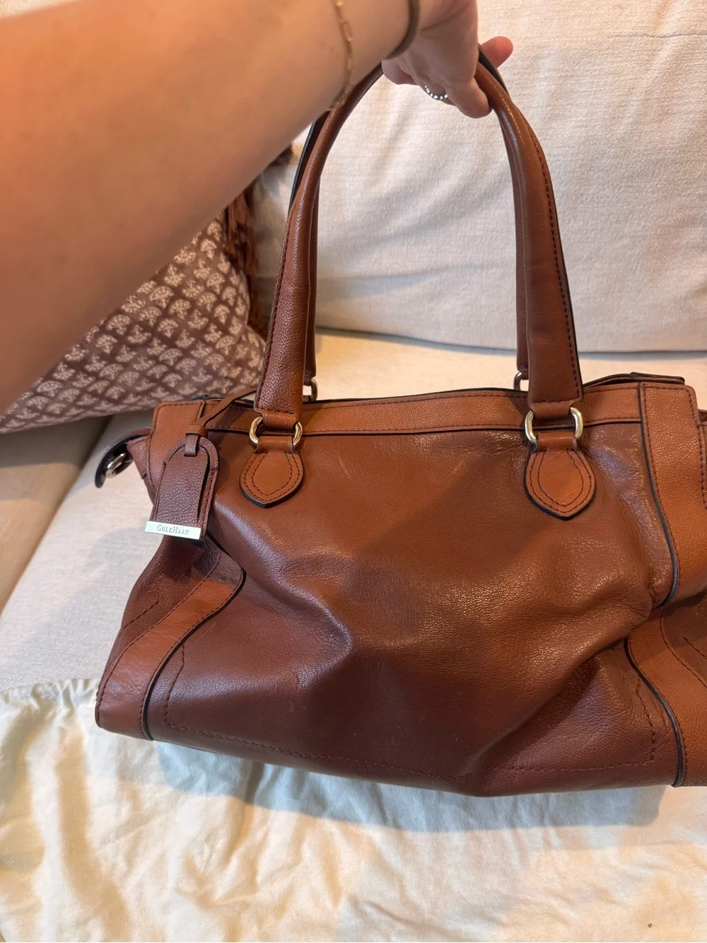 Cole Haan Chestnut Brown Leather Purse